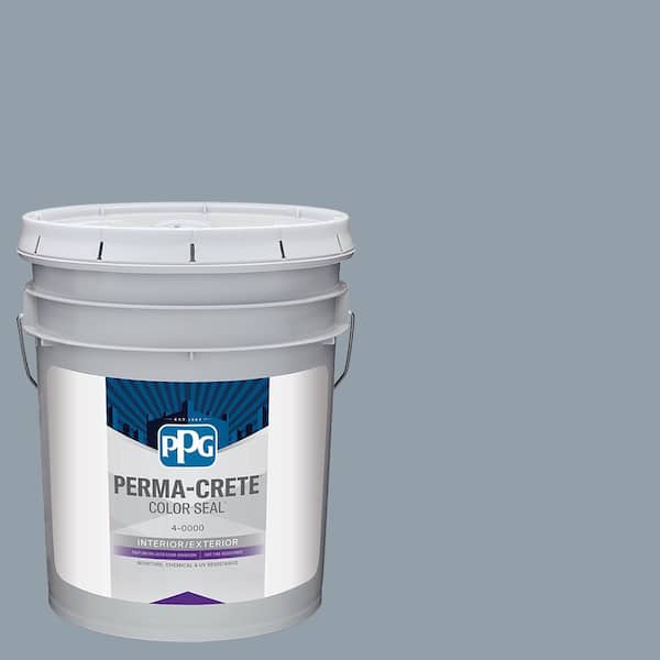 Color Seal 5 gal. PPG1041-5 Quicksilver Satin Interior/Exterior Concrete Stain