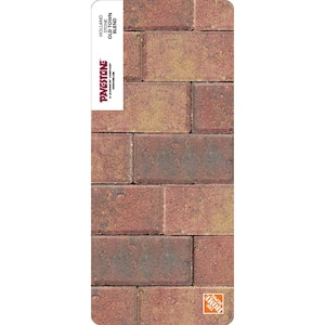Paper Sample Only of Holland 7.87 in. L x 3.94 in. W x 1.77 in. H 45 mm Old Town Blend Concrete Paver (1-Piece)