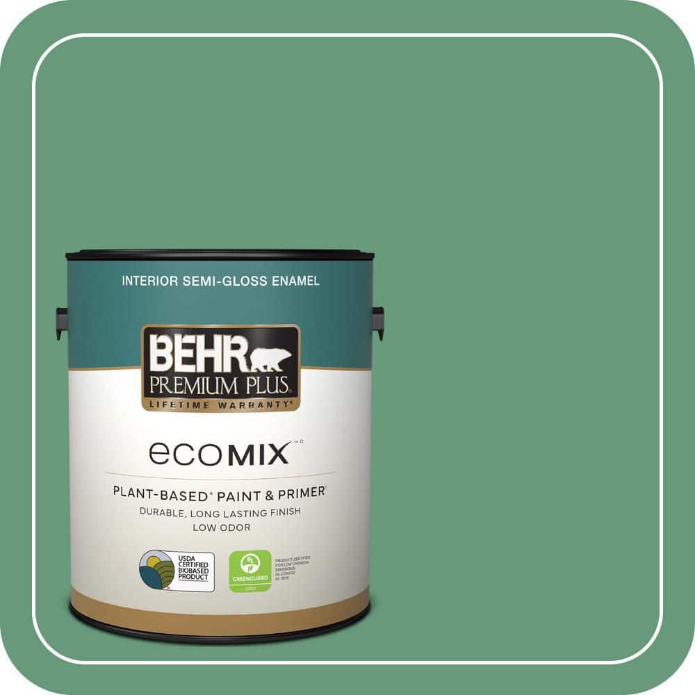 1 gal. #470D-5 Herbal Semi-Gloss Enamel EcoMix Plant-Based Interior Paint & Primer price history on PriceWatchPro
