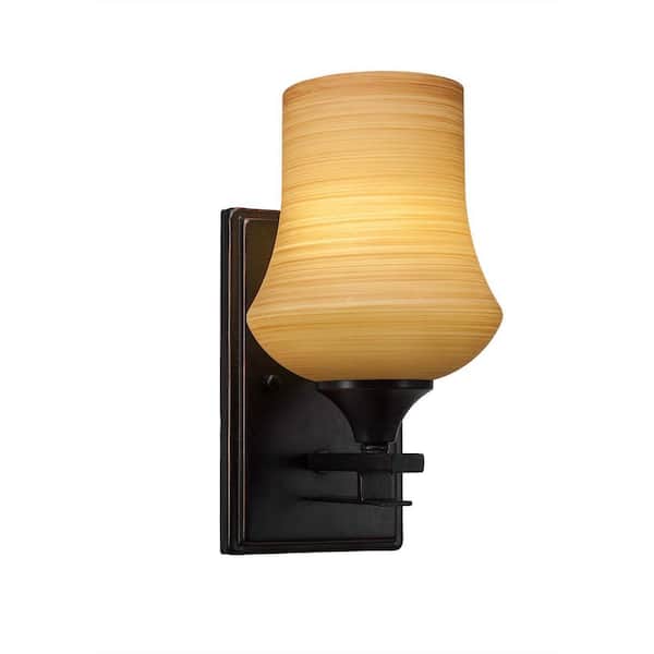 Unbranded Ontario 1-Light Dark Granite Wall Sconce