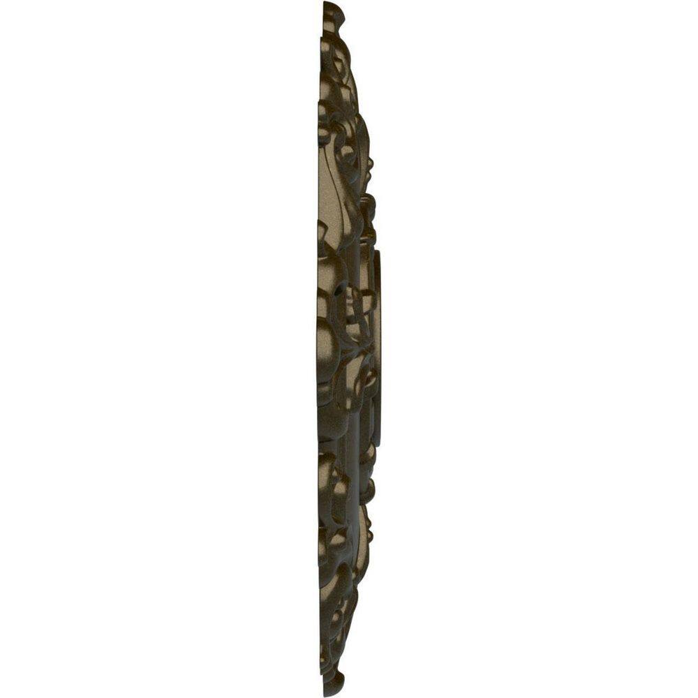18-inch Green Gold Polyurethane Riley Ceiling Medallion