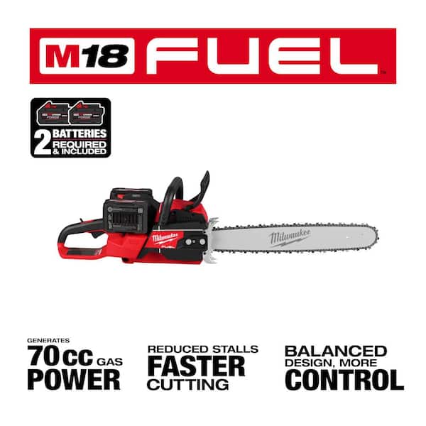 Milwaukee M18 FUEL 18V Brushless Cordless 20 in. Dual Battery