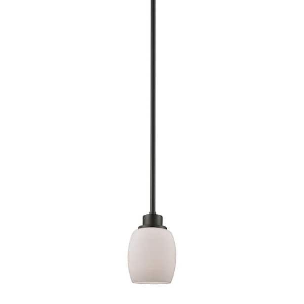 Thomas Lighting Casual Mission 1-Light Oil Rubbed Bronze Pendant