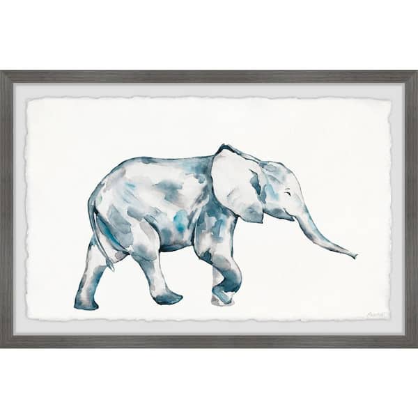 Unbranded "Getting Muddy" by Marmont Hill Framed Animal Art Print 8 in. x 12 in. .