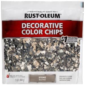 1 lb. Stone Gray Decorative Color Chips (Case of 6)