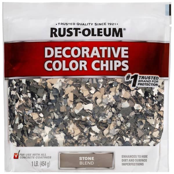 Rust-Oleum 1 lb. Stone Gray Decorative Color Chips 382289 - The ...