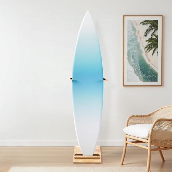VEVOR Vertical Surfboard Stand Wooden Surfboard Rack for Storage