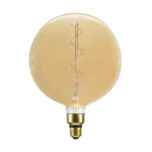 40-Watt Equivalent G200 Vintage Edison Decorative LED Light Bulb Amber (1-Bulb)