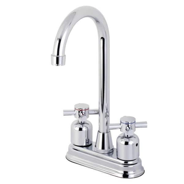 Kingston Brass Concord 2-Handle Bar Faucet in Polished Chrome
