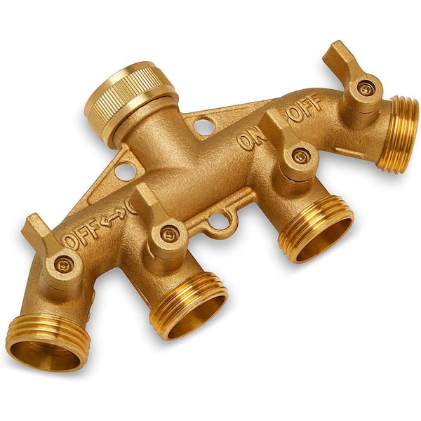 Details about   Brass Water Splitter Water Tap Leakproof Garden Hose Distributor Connector 4 way 