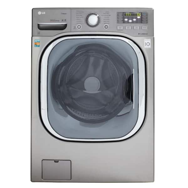 LG 4.3 DOE cu. ft. High-Efficiency Front Load Washer with TurboWash in Grapite Steel, ENERGY STAR