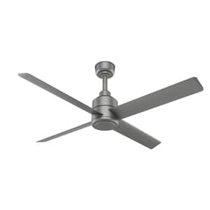 Trak 6 ft. Indoor/Outdoor Silver 120-Volt Industrial Ceiling Fan with Remote Control Included