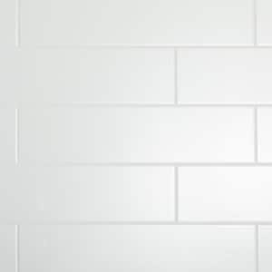 Restore Bright White 4 in. x 16 in. Ceramic Subway Wall Tile (0.44 sq. ft./ piece)