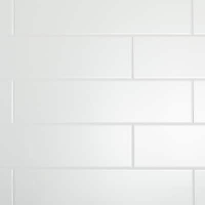 Restore 4 in. x 16 in. Ceramic Bright White Subway Tile (13.20 sq. ft. / Case)