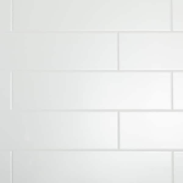 Daltile Restore 4 in. x 16 in. Ceramic Bright White Subway Tile (13.20 sq. ft. / Case)