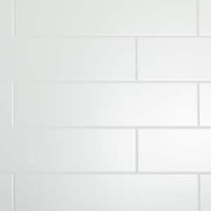 Restore Bright White 2 in. x 8 in. Glazed Ceramic Wall Tile (0.127 sq. ft./Each)