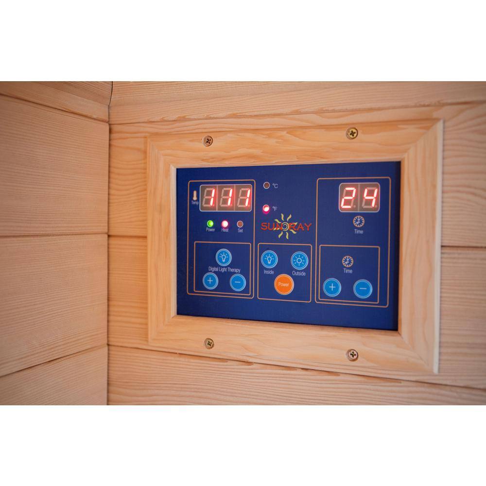 Grandby 3-Person Outdoor Infrared Sauna with Canadian Hemlock Wood