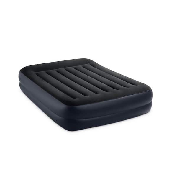Queen Dura Beam Plus Pillow Raised Air Mattress with Built-In Pump