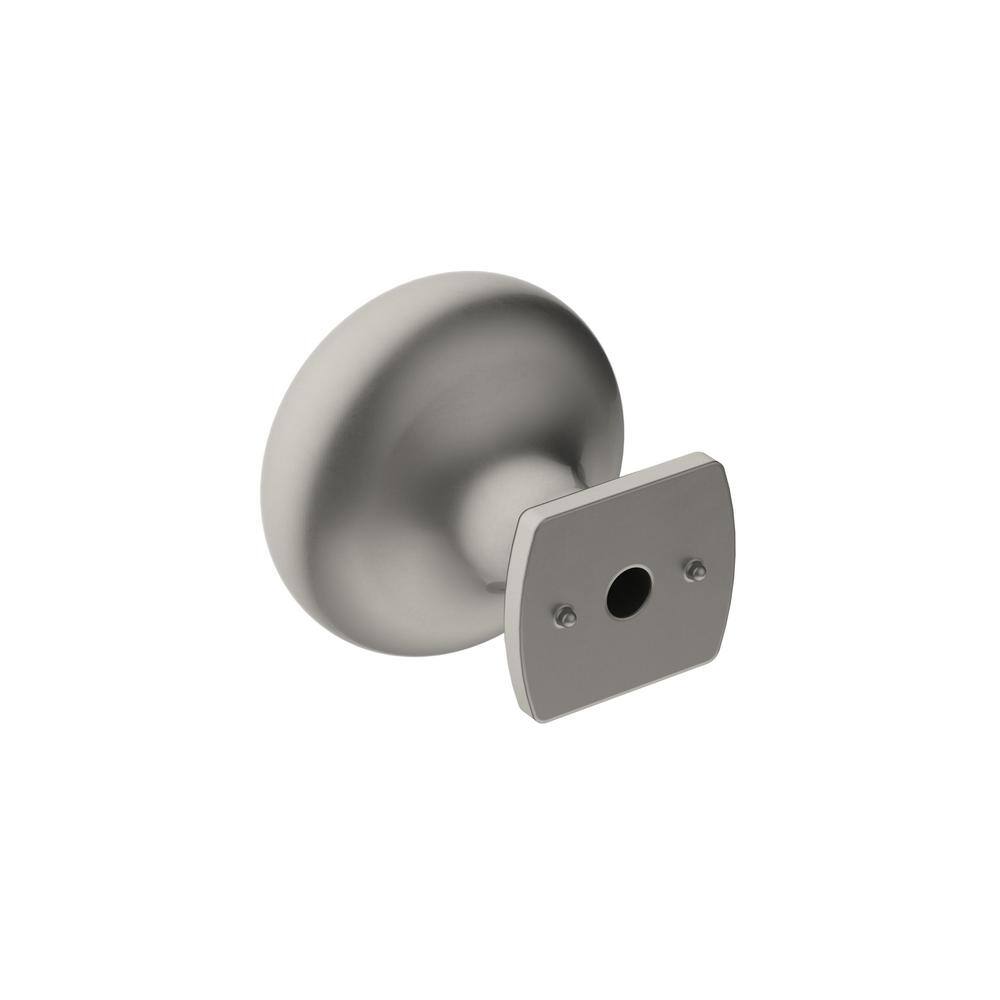 Brushed Nickel Round Cabinet Knob with Mounting Hardware