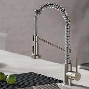 Bolden Single Handle Pull Down Sprayer Kitchen Faucet with Dual Function Sprayhead in Stainless Steel/Chrome