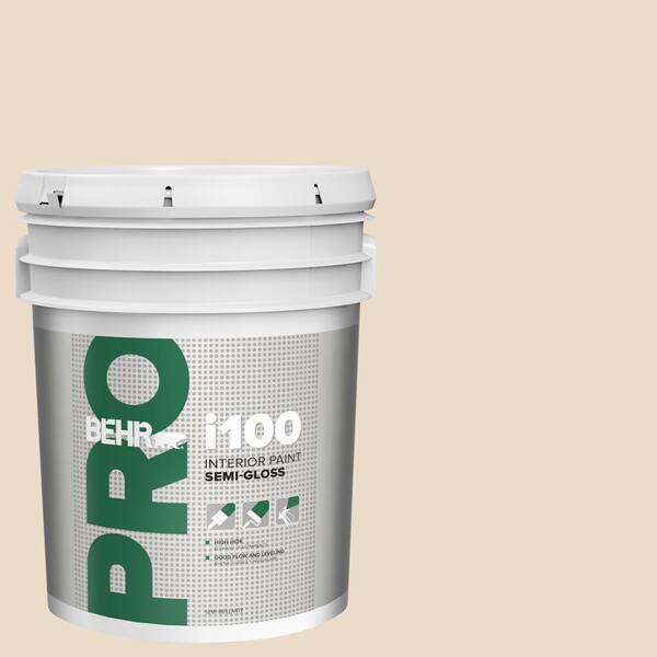BEHR PRO 5 gal. #S240-1 Creme Fraiche Semi-Gloss Interior Paint