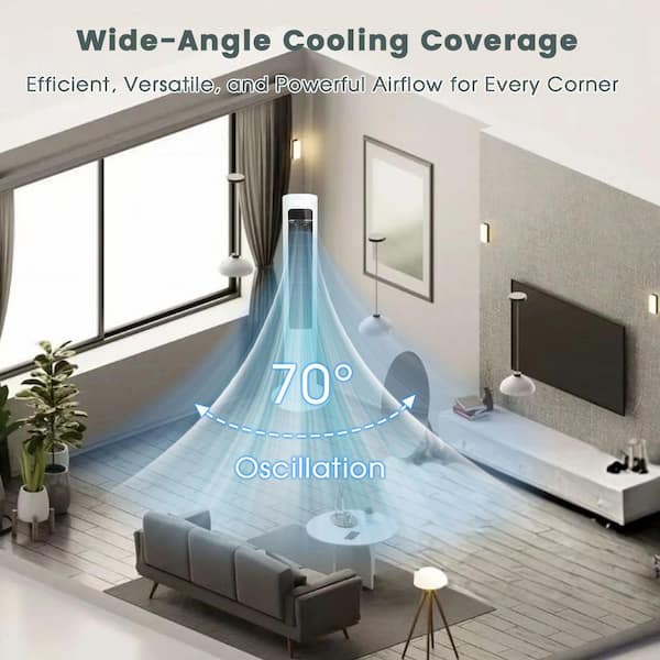 TMWINGS 700 CFM Evaporative Air Cooler with Remote, 40 in. Swamp