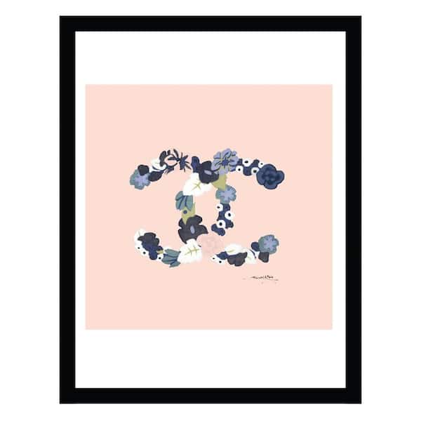 VENICE BEACH Collections Fashion Designer Floral Logo by Fairchild Paris 1-Piece Framed Graphic Print Abstract Poster Art Print 18 in. x 14 in.