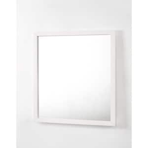 Bryan White 34 in. x 40 in. H Modern Rectangle Wood Framed Mirror