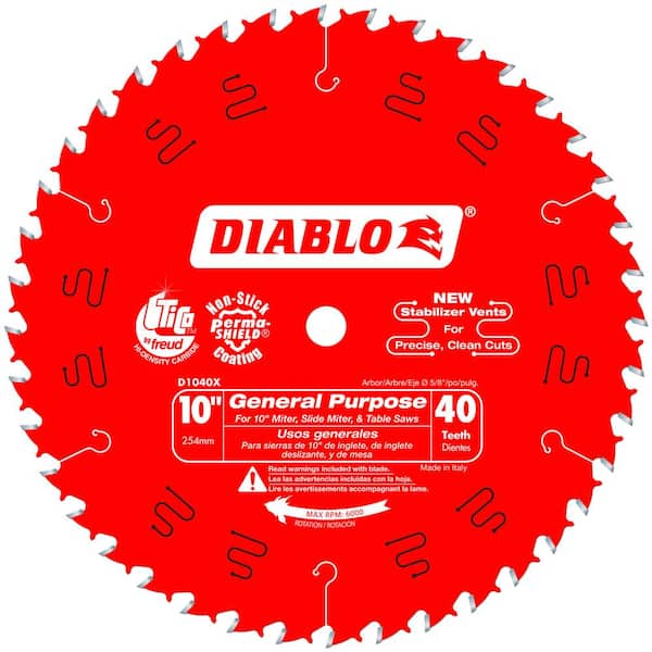DIABLO 10in. x 40-Tooth General Purpose Saw Blade for Wood