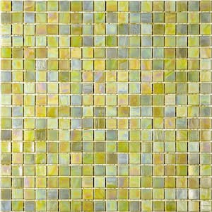 Skosh 11.6 in. x 11.6 in. Glossy Sentimental Beige Glass Mosaic Wall and Floor Tile (18.69 sq. ft./case) (20-pack)