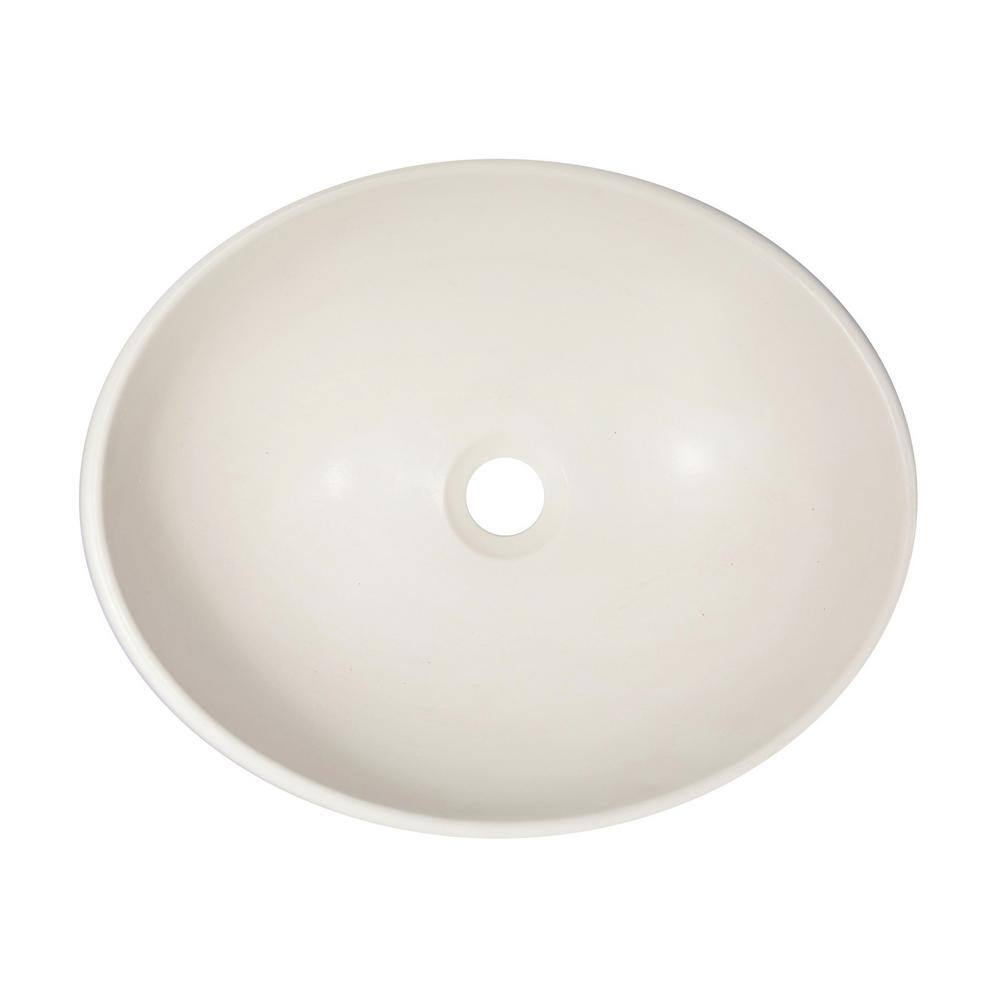 Eden White Ceramic Oval Bathroom Sink