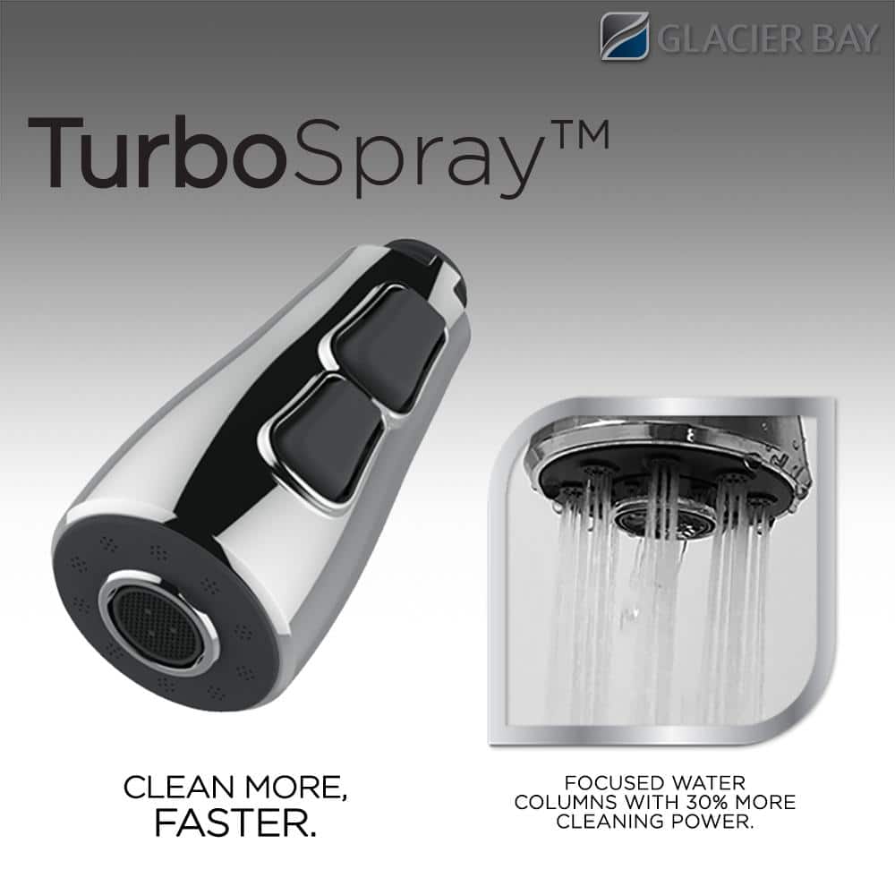 Sadira Touchless Single-Handle Pull-Down Sprayer Kitchen Faucet with TurboSpray and FastMount in Matte Black