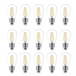 2-Watt S14 Dimmable E26 LED Vintage Edison Light Bulb 2500K (15-Pack)