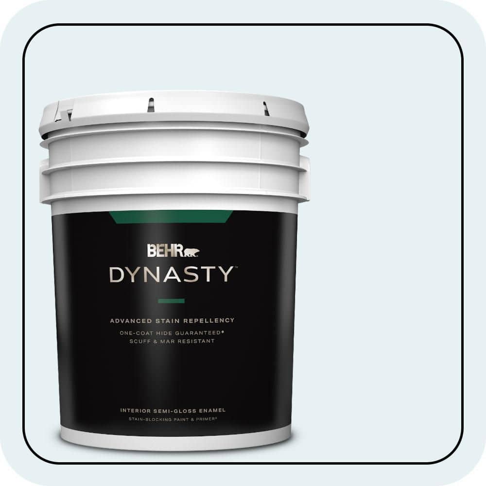 5 gal. #BL-W04 Ethereal White Semi-Gloss Enamel Interior Stain-Blocking Paint & Primer price history on PriceWatchPro