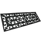 Regal Black 9.75 in. W x 29.75 in. L Rubber Step Mats (6-pack)