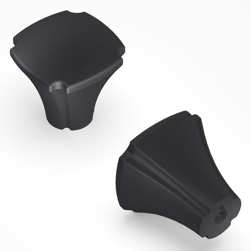 Veranda 1-1/8 in. Diameter Matte Black Cabinet Knob (10-Pack) price history on PriceWatchPro
