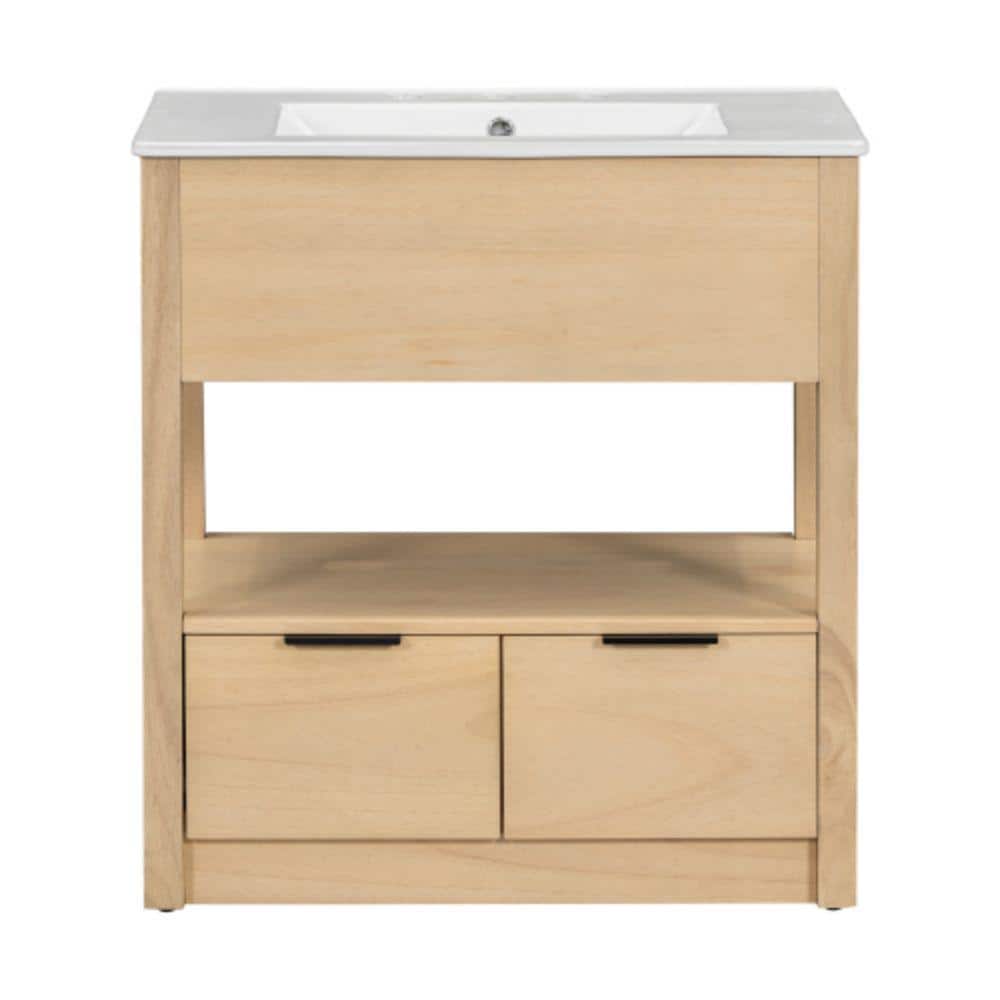 BY05 30.0 in. W x 18.3 in. D x 32.5 in. H Single Sink Freestanding Bath Van