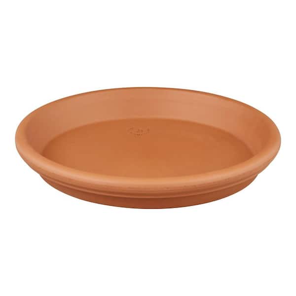 12 in. W x 1.8 in. H Medium Clay Terracotta Plant Saucer