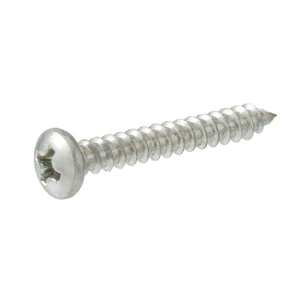 #14 x 3-1/2 in. Phillips Flat Head Zinc Plated Sheet Metal Screw (15-Pack)