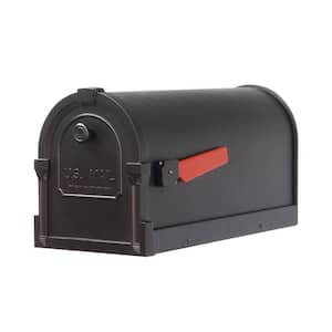 Savannah Black Post Mount Mailbox