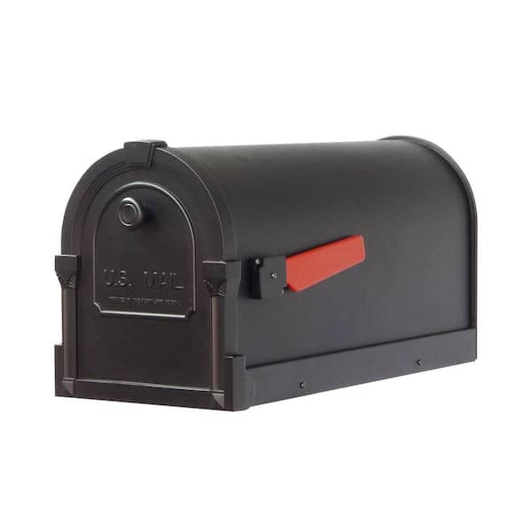 SPECIAL LITE PRODUCTS Savannah Black Post Mount Mailbox