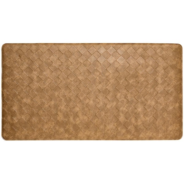 Trenton Solace Beige 17 in. x 39 in. Anti Fatigue Kitchen Mat