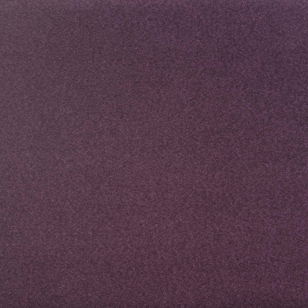 Plum Chic 25" Transitional Felted Wool Pouf Ottoman