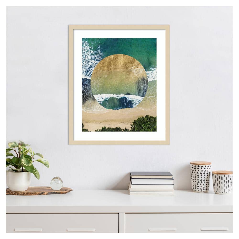 Breaking Shore IV Abstract Coastal Framed Wall Art Print