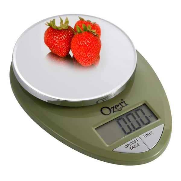 فضيحة معتوه نفسه  Ozeri 0.05 oz. to 12 lbs. Pro Digital Kitchen Food Scale (1 g to 5.4 kg)  ZK12-GN