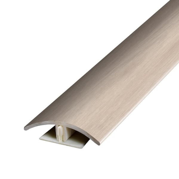 Mohawk Aged Timber Beige and Grey .37 in. Thick x 1.75 in. Wide x 78.7 in. Length Vinyl 2-in-1 Molding