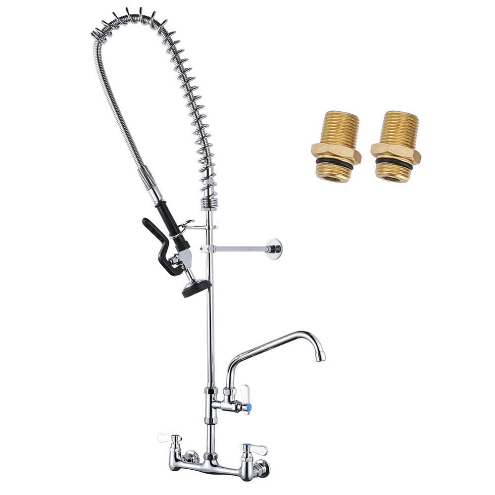 AVITAS 43 in. H Triple Handles Commercial Brass Pull Down Sprayer ...