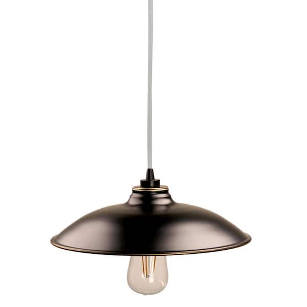 Unbranded 1-Light 56 in. Imperial Black Dimmable Outdoor Pendant Light with no Bulb Included
