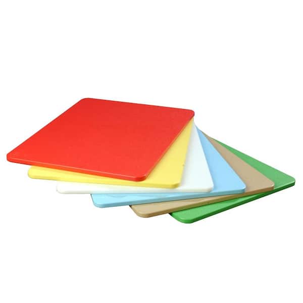 Spectrum 6-Piece Polyethylene Cutting Board Assorted Set