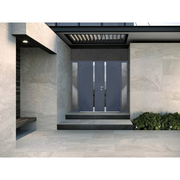 VDOMDOORS 6777 104 in. x 80 in. Left Hand/Outswing 2 Side Tinted